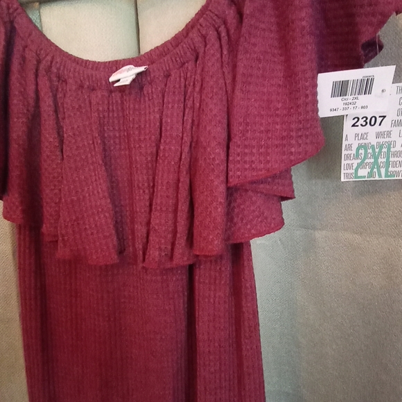 Lularoe 2XL CICI FLOUNCE dress  #2307 - Picture 2 of 6